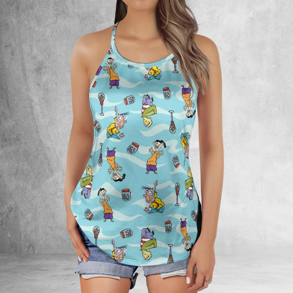 Criss Cross Tank Top - SNJUAMWB