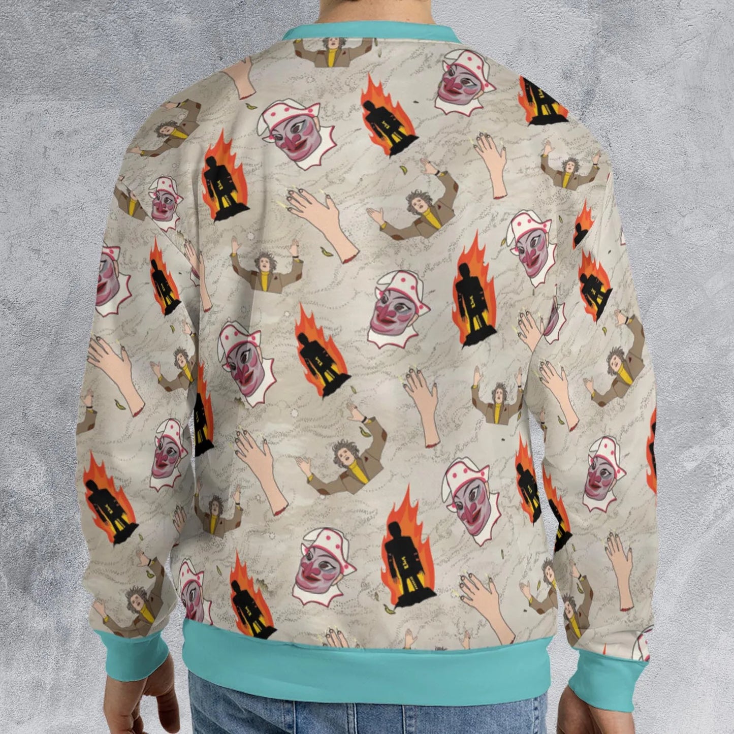 All-over Print Sweatshirt - XYBT7U3A