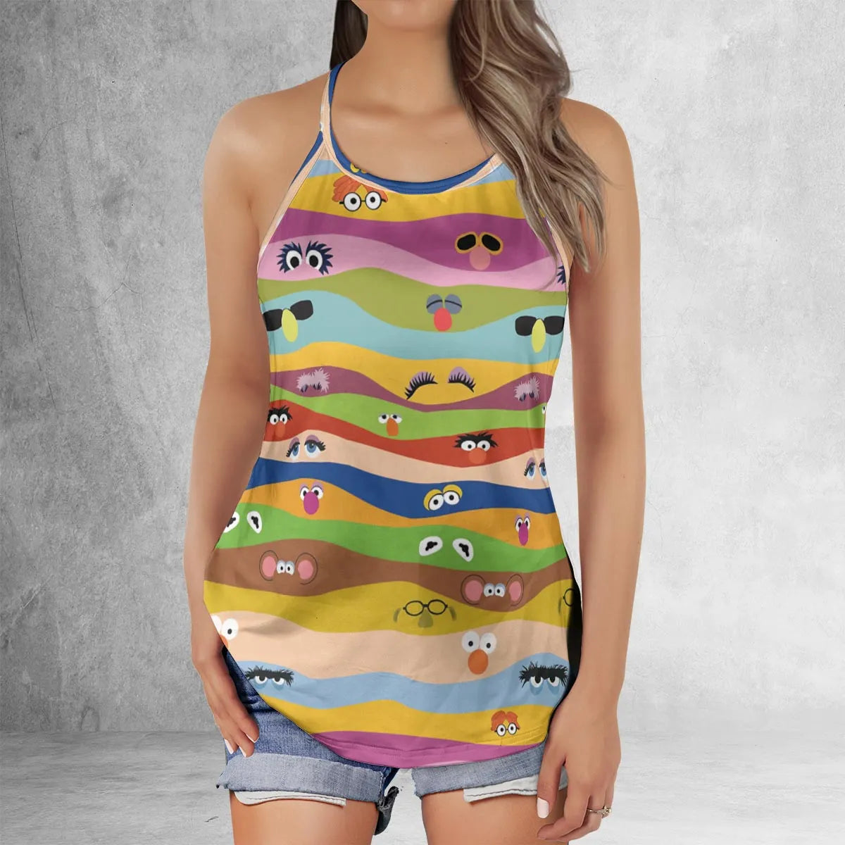 Criss Cross Tank Top - T97AABXN