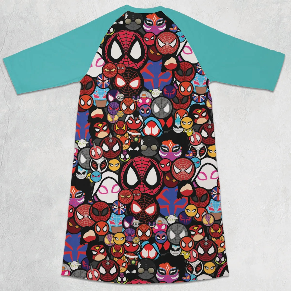 3/4 Sleeve Raglan Dress - 5H87J256