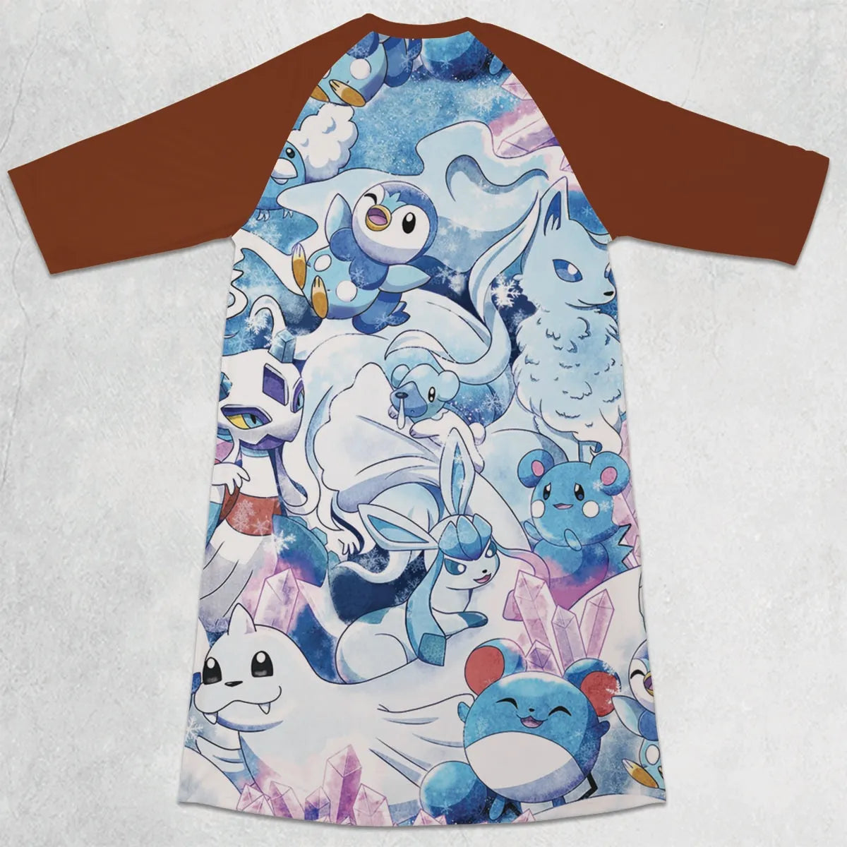 3/4 Sleeve Raglan Dress - D87D1ZEF