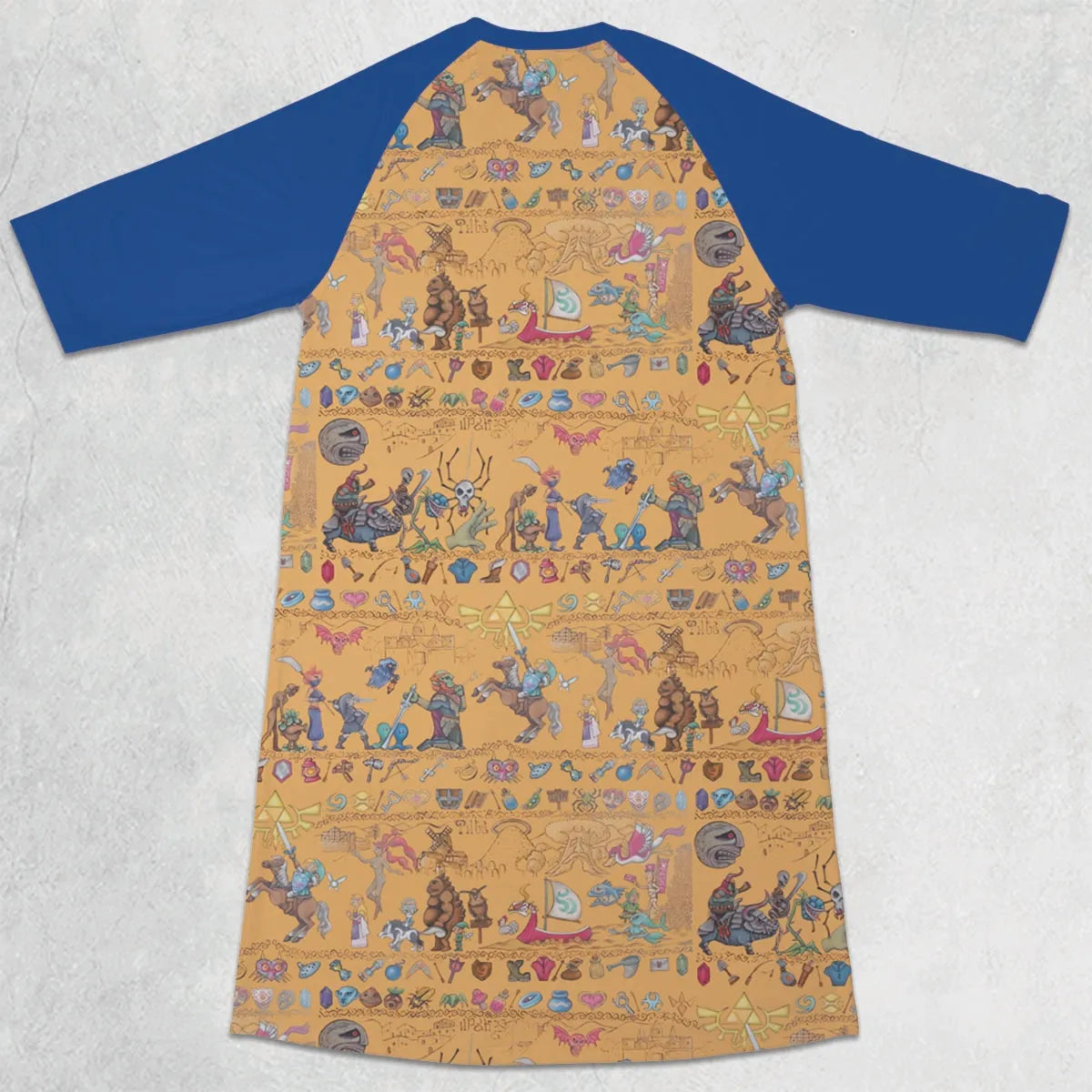 3/4 Sleeve Raglan Dress - 6X1FDVZX