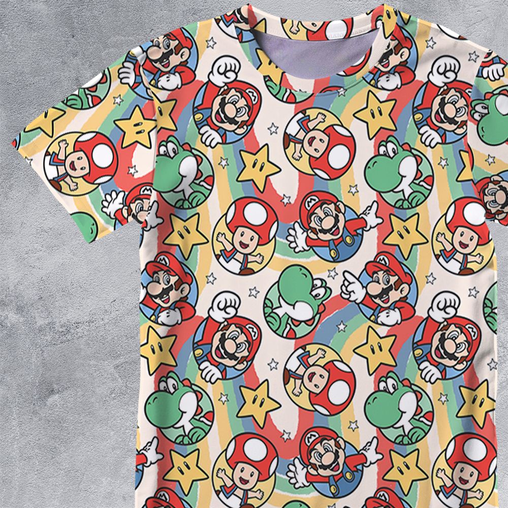 Mario seamless pattern -  - 2