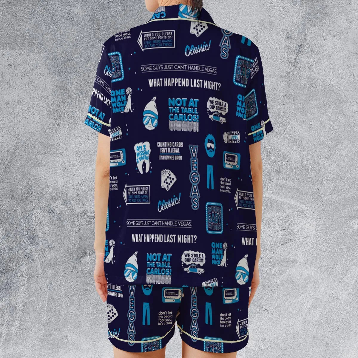 Satin Short-Sleeve Pajamas Set - L2844CAJ