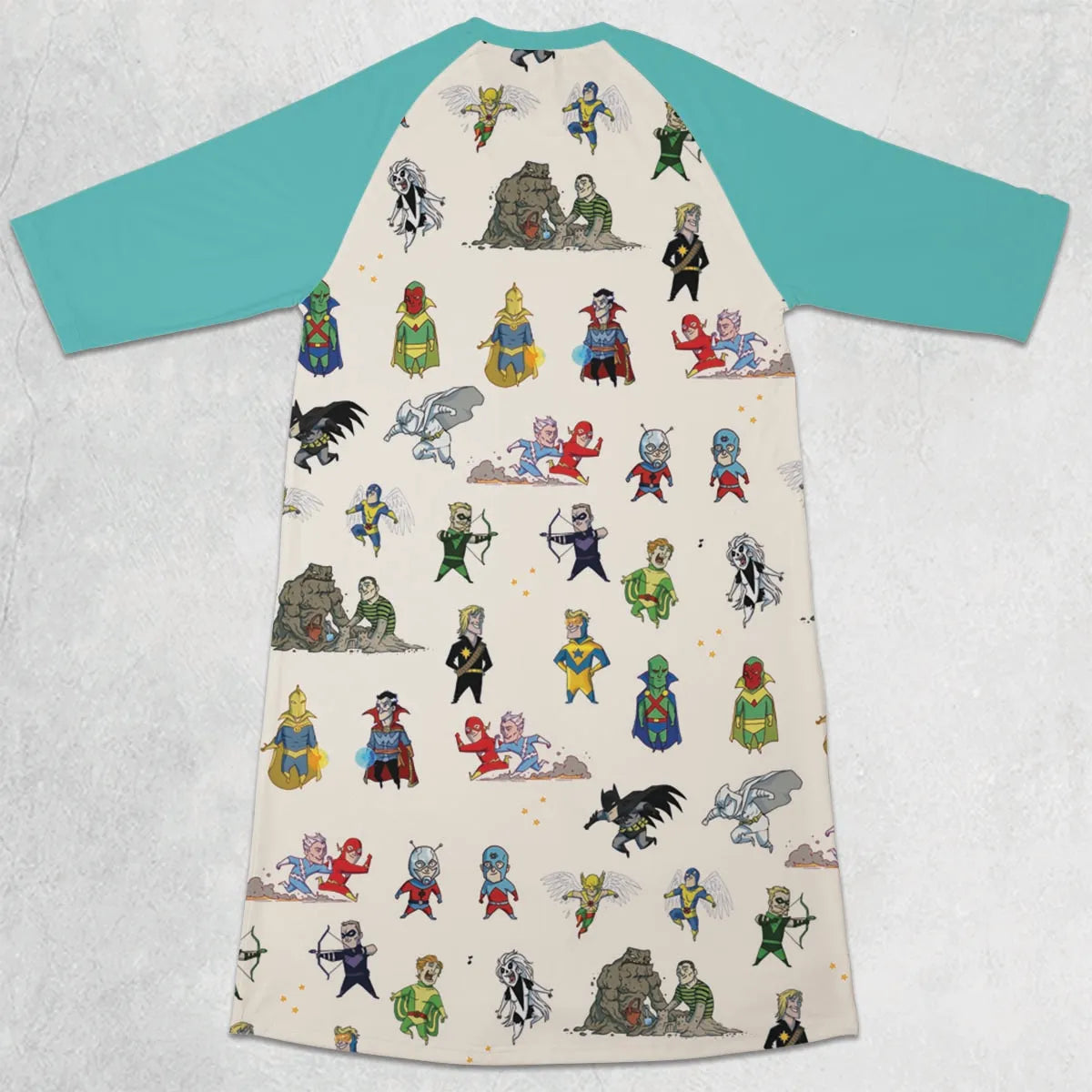 3/4 Sleeve Raglan Dress - 4J32H6WM
