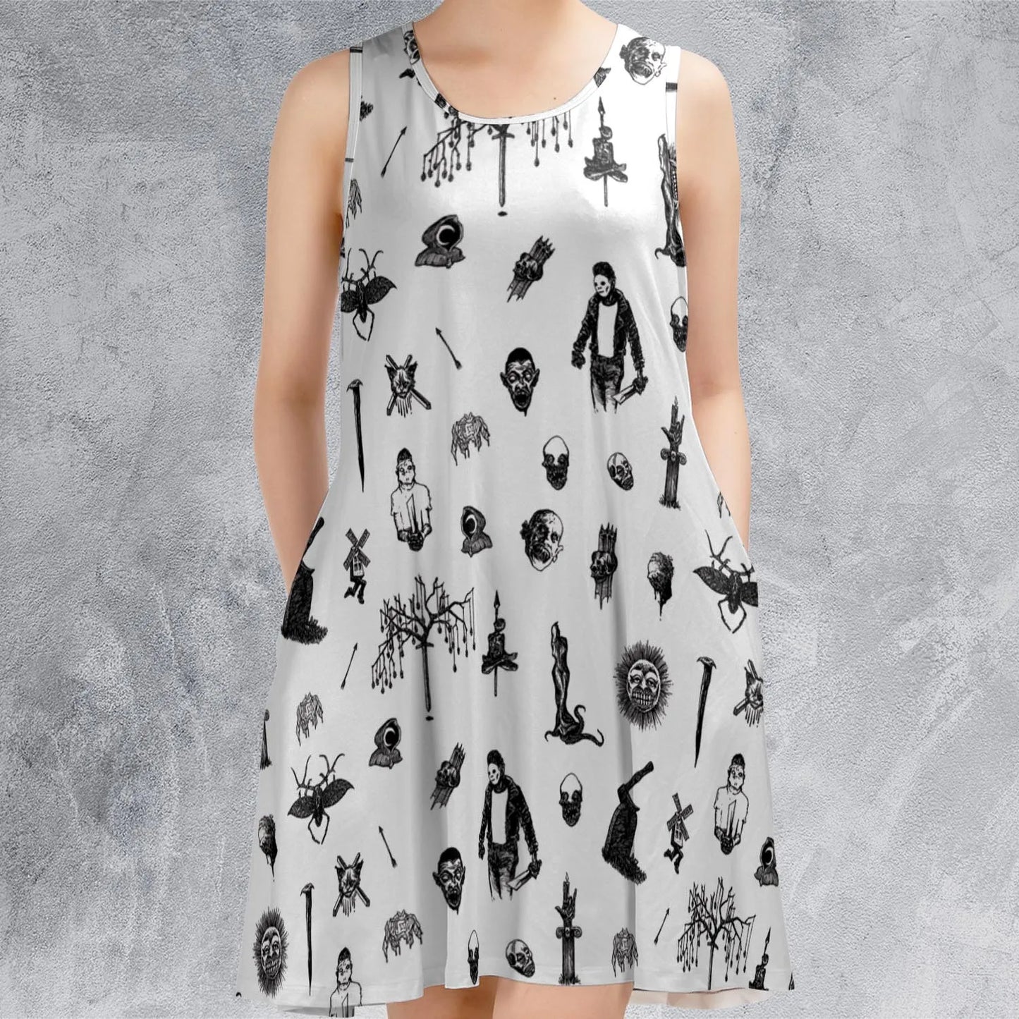 Sleeveless Dress - 4R3HW7G9