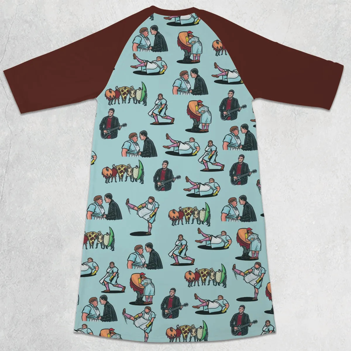 3/4 Sleeve Raglan Dress - AFK7J3CN