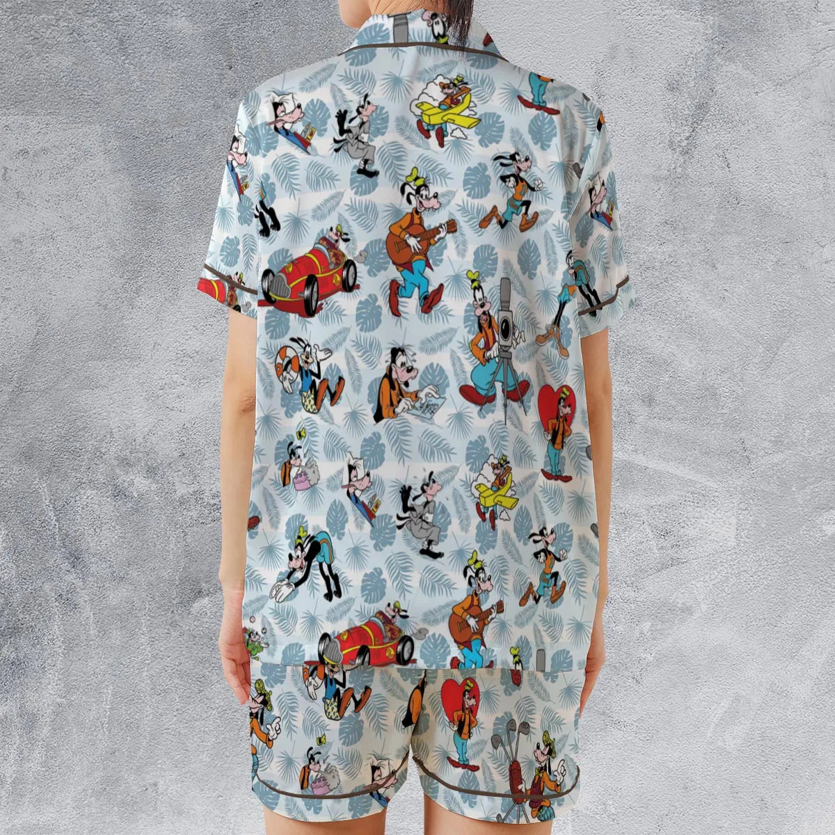 Satin Short-Sleeve Pajamas Set - 7BW4DLCZ
