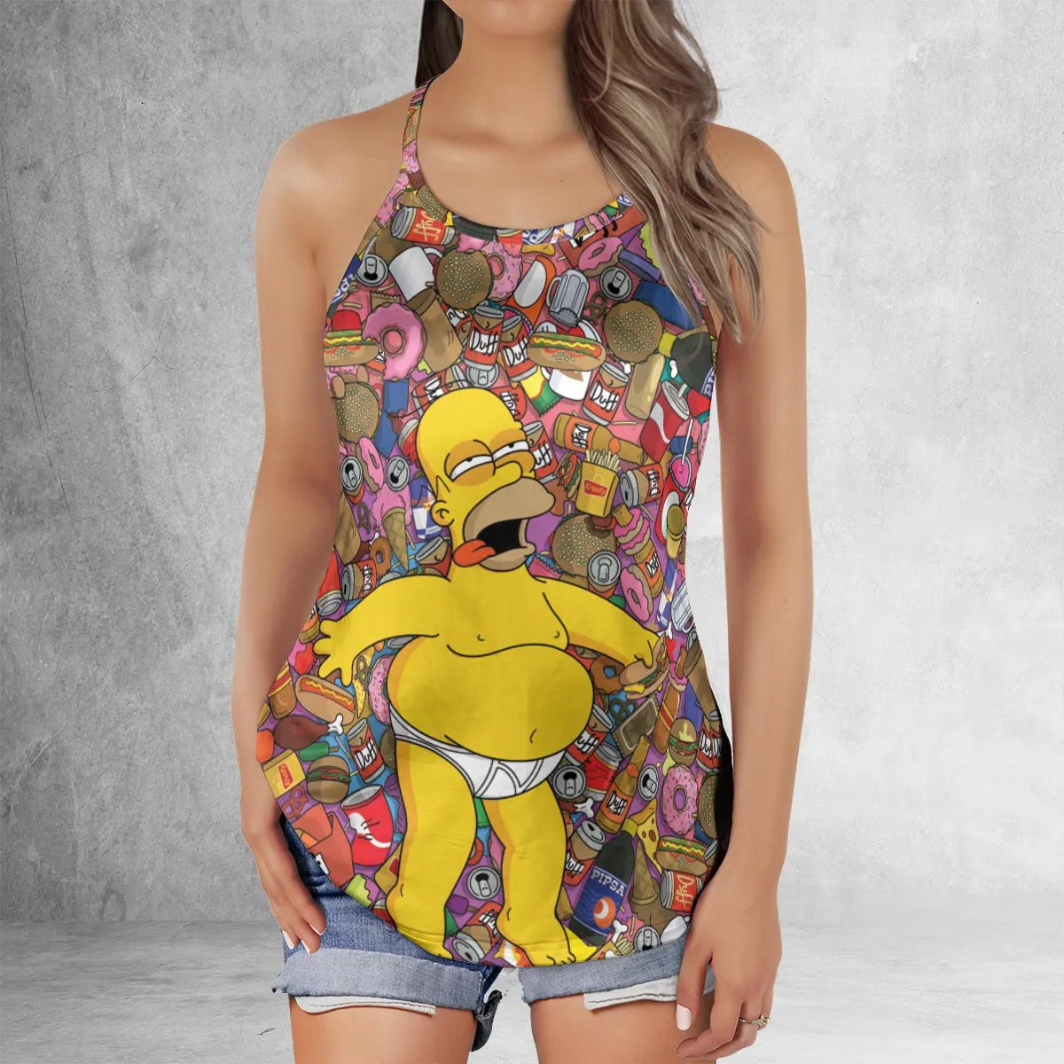 Criss Cross Tank Top - YSNE11H7