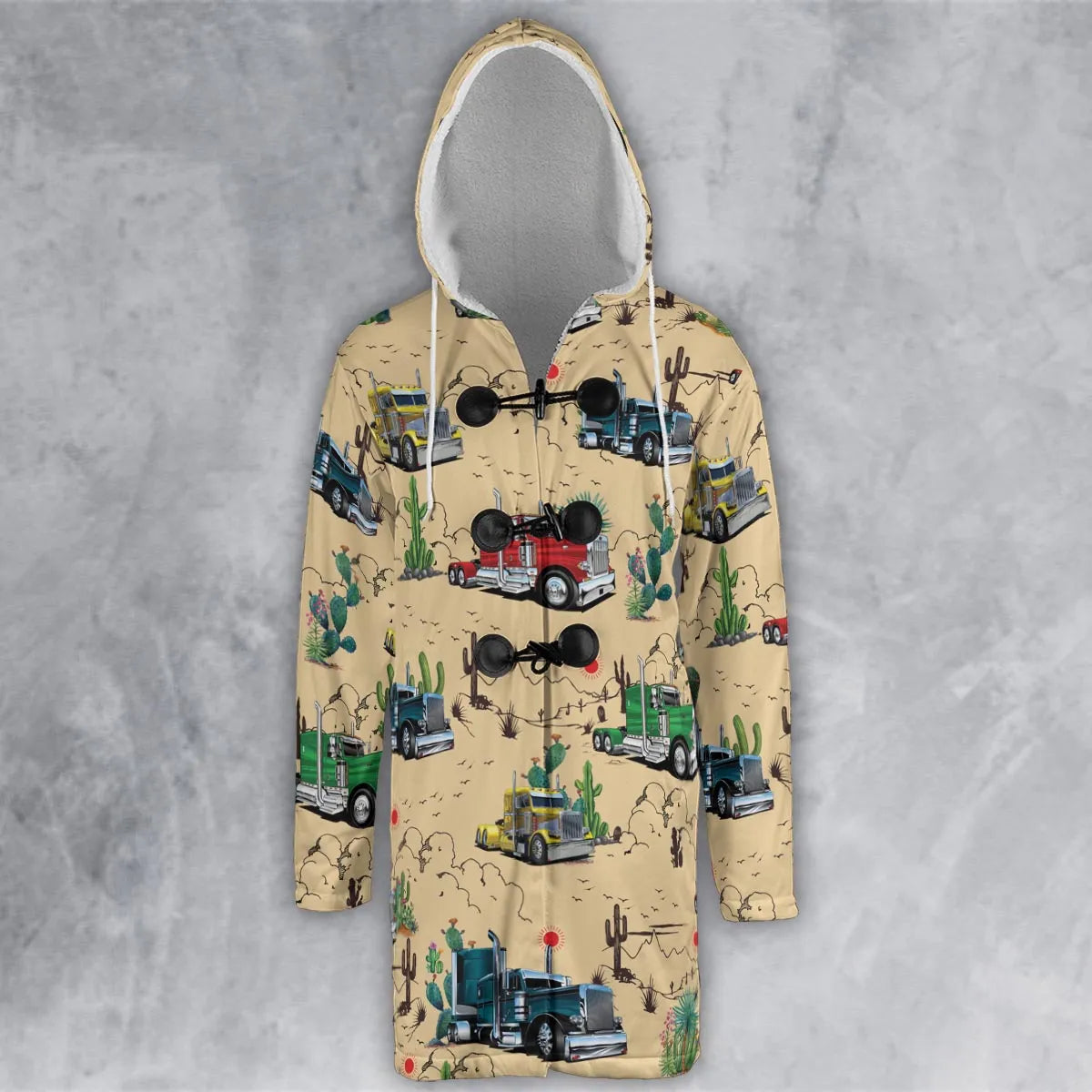 Hooded Cloak Coat - 1QAMKE86