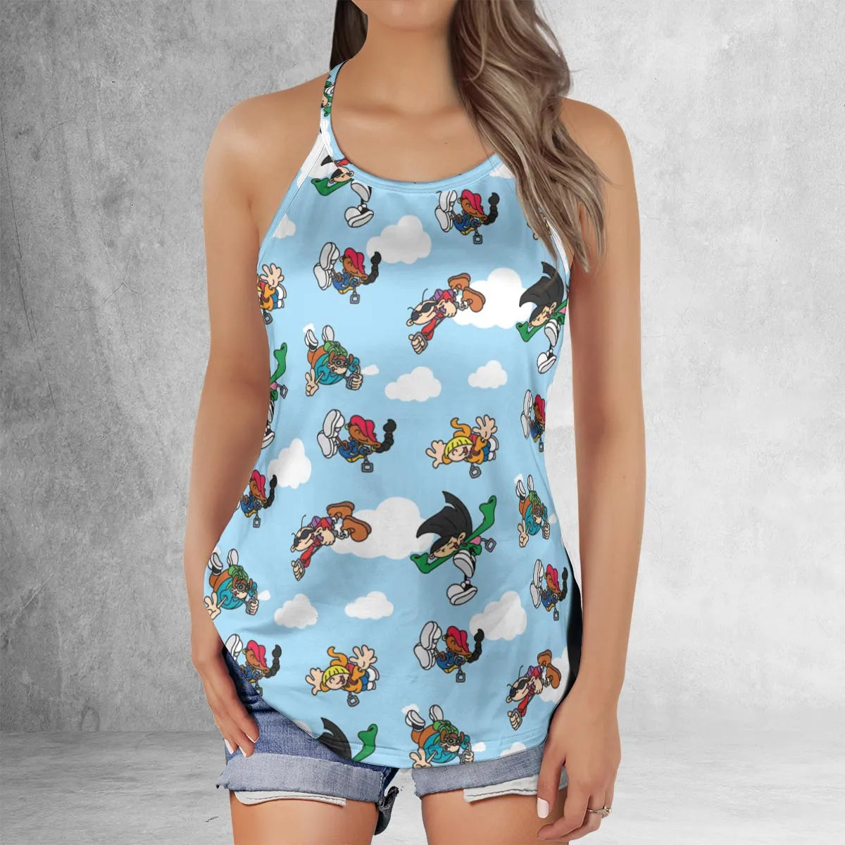 Criss Cross Tank Top - 45UN7A2C