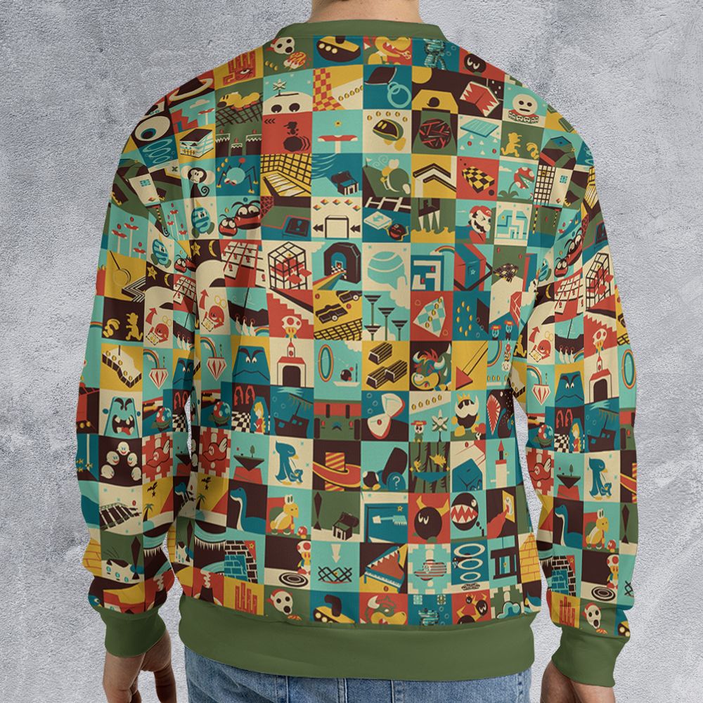 All-over Print Sweatshirt - WXDA51RN -  - 2
