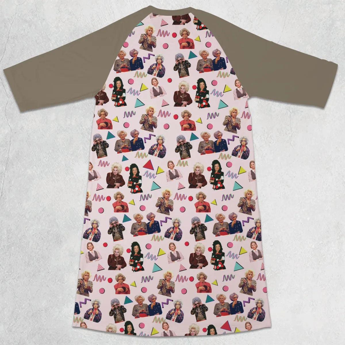 3/4 Sleeve Raglan Dress - WYZQ8ULK