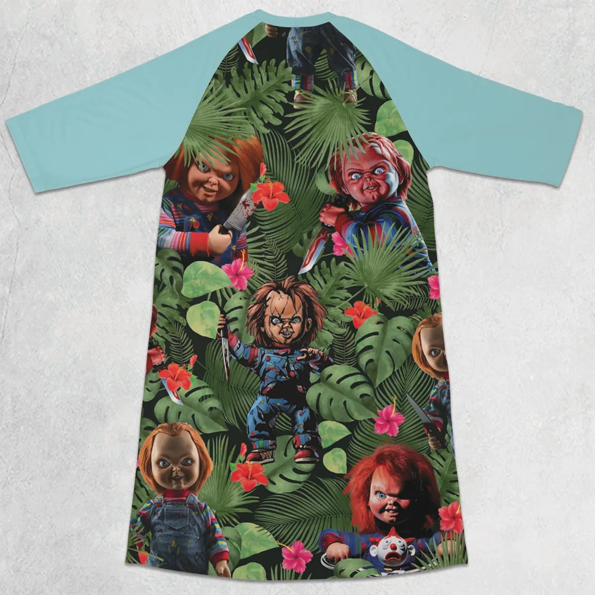3/4 Sleeve Raglan Dress - TE1SZ5GD