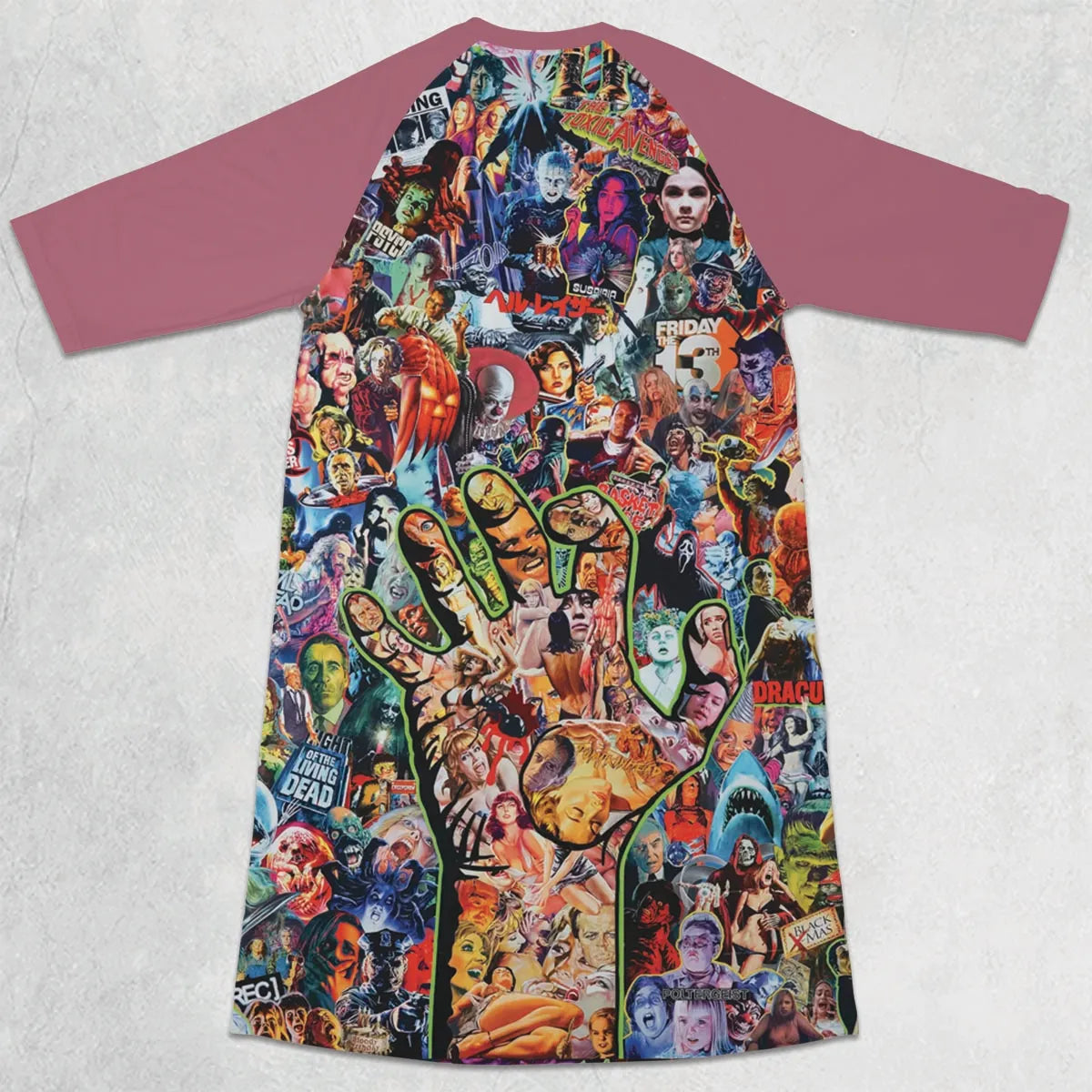 3/4 Sleeve Raglan Dress - USD3Y3KS