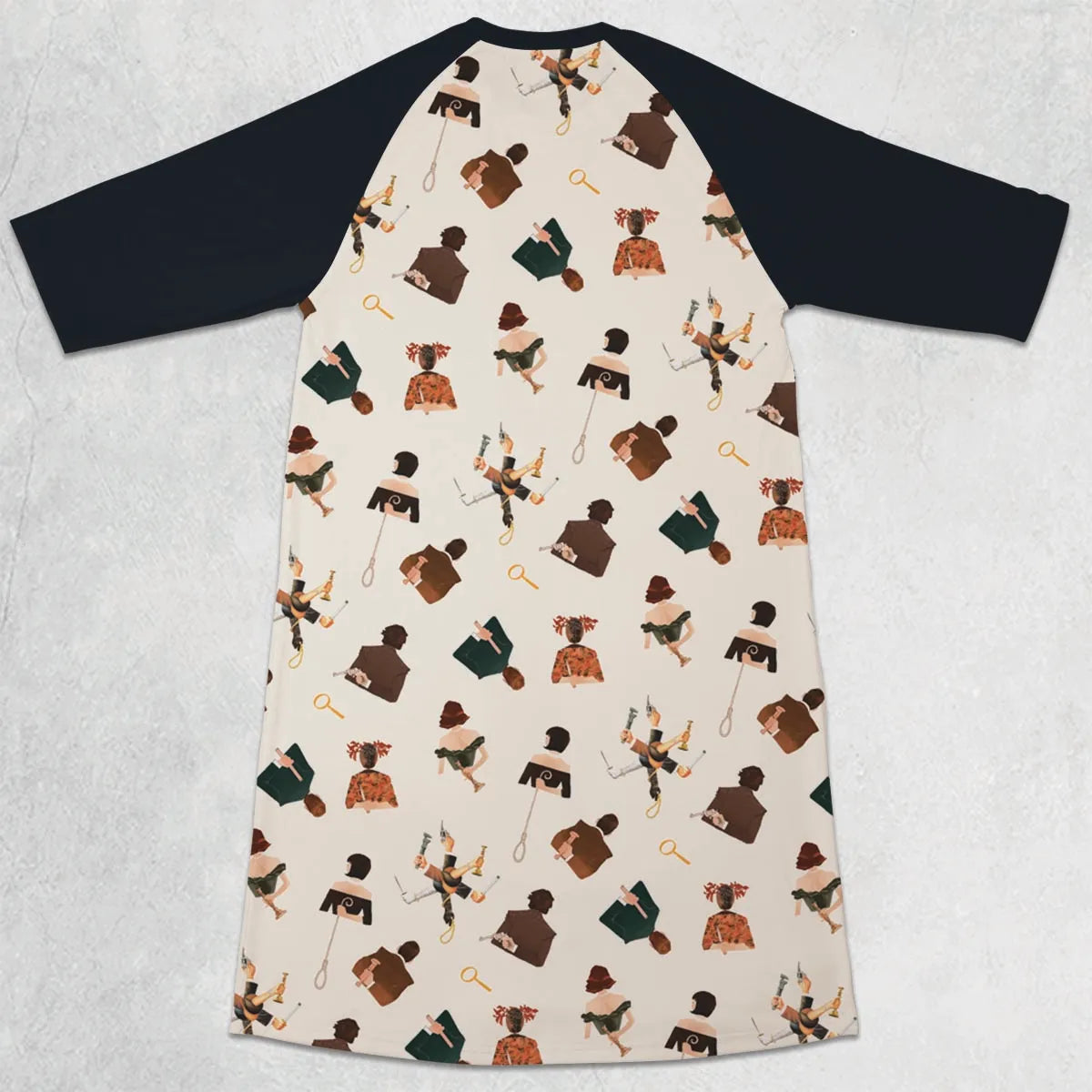 3/4 Sleeve Raglan Dress - LDV54ALZ