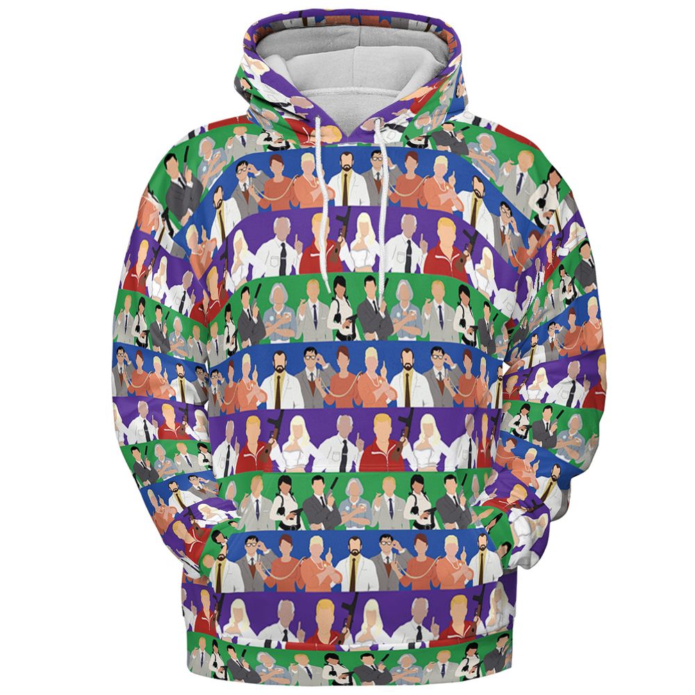 All-over Print Hoodie - QB9HS6Y5 -  - 2