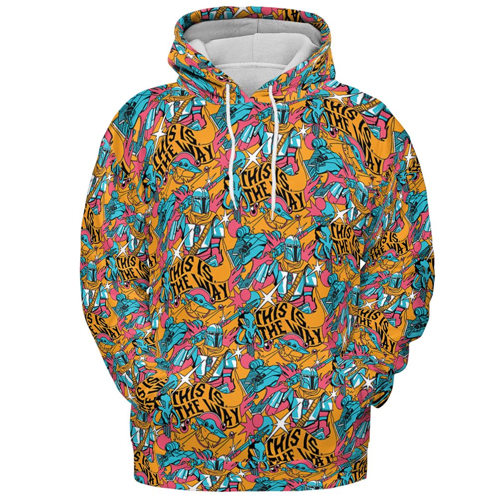 All-over Print Hoodie - FLD5GPND -  - 2