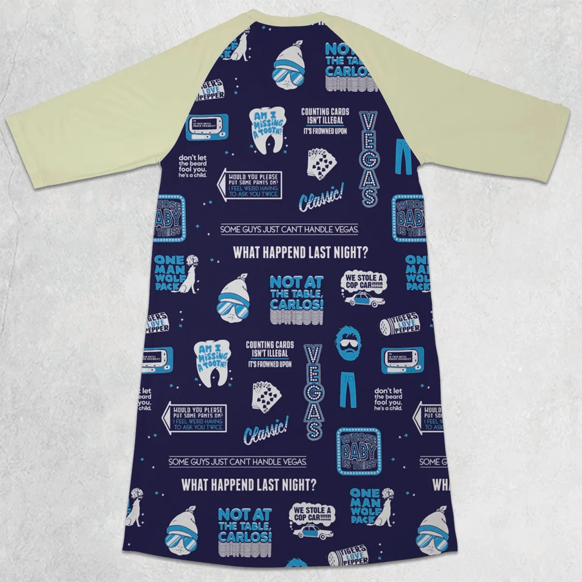 3/4 Sleeve Raglan Dress - B2X3SEAJ