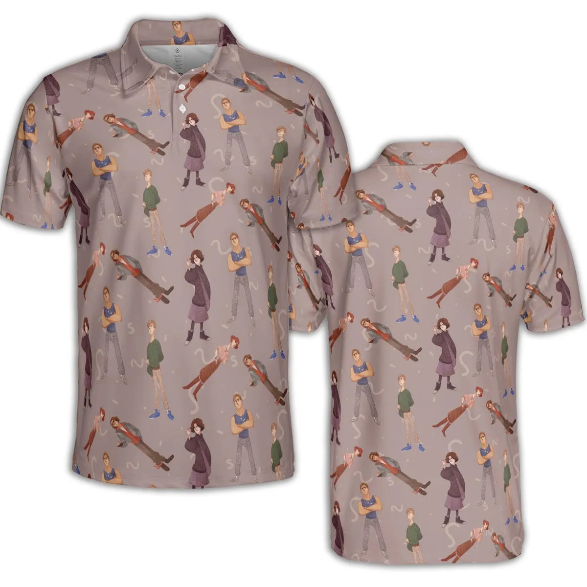 AOP Men/Women Polo Shirt - H7XFPUX5