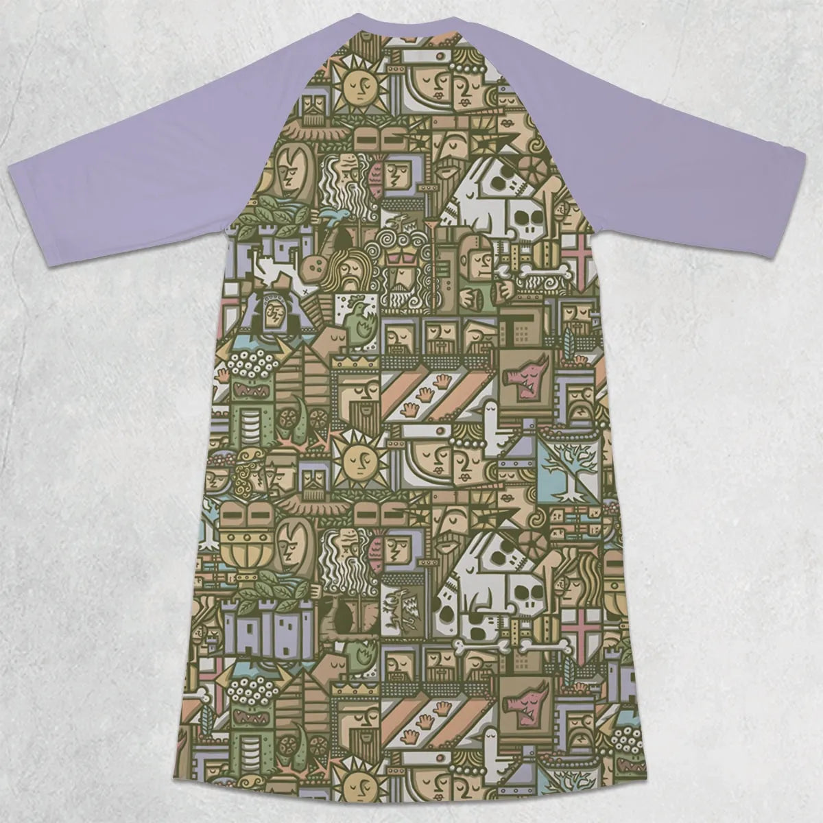 3/4 Sleeve Raglan Dress - DP2Z298L