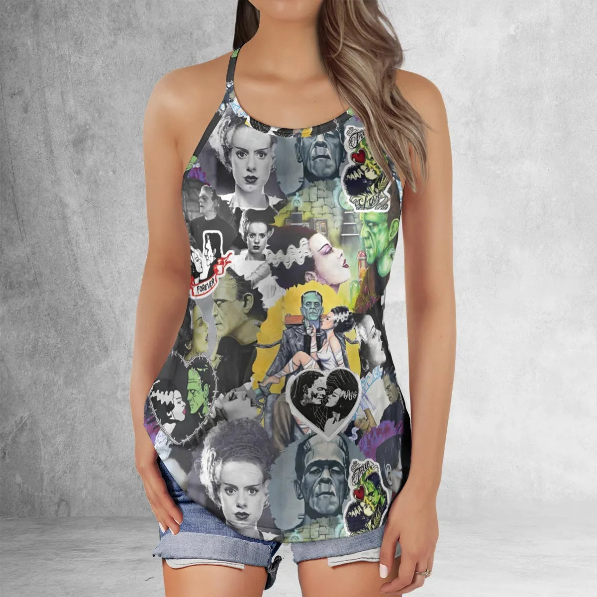 Criss Cross Tank Top - AAC7S2V8