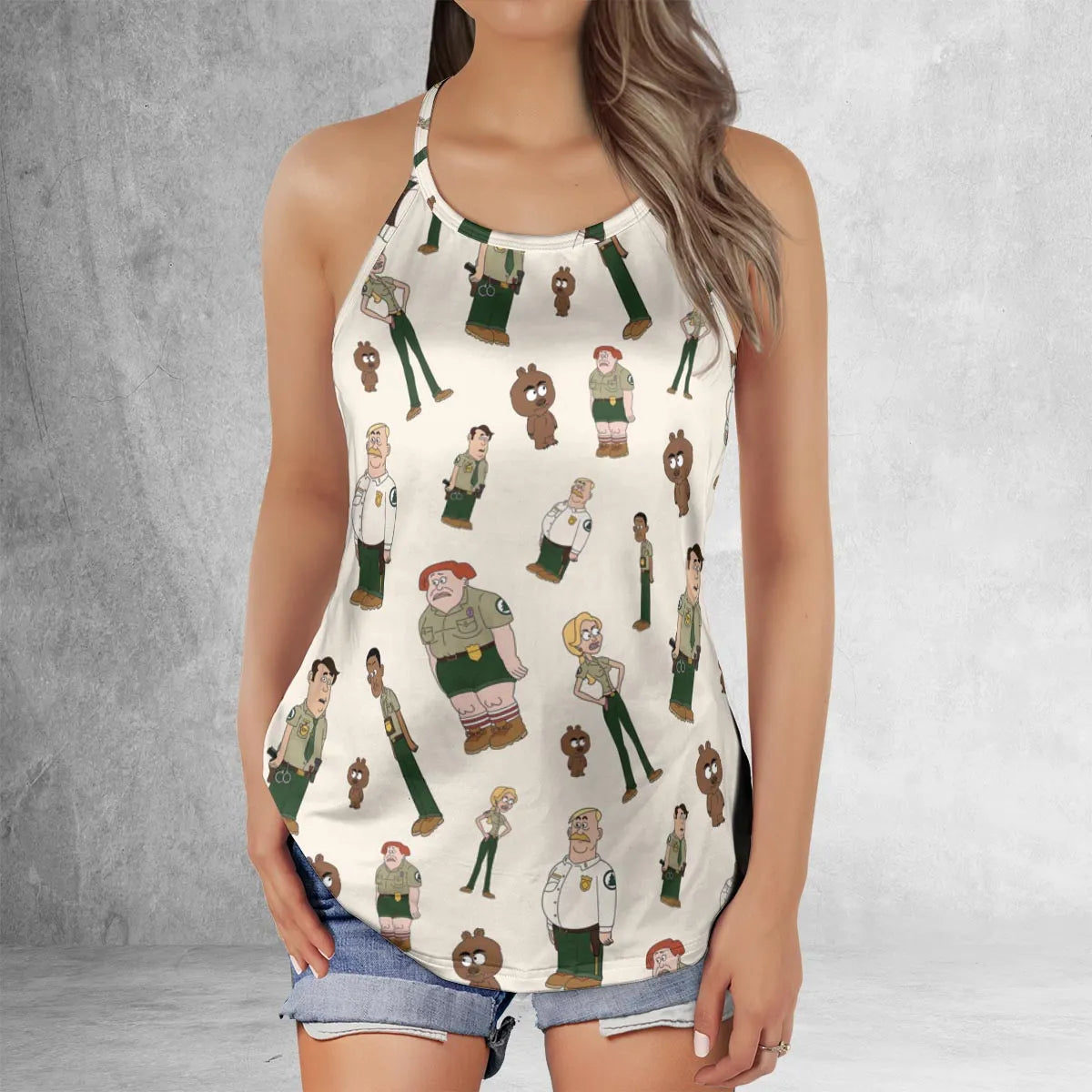 Criss Cross Tank Top - VPCWZKJP