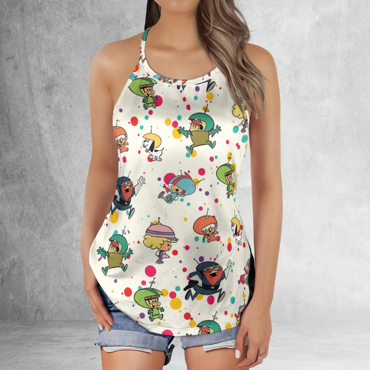 Criss Cross Tank Top - 4DDW343N