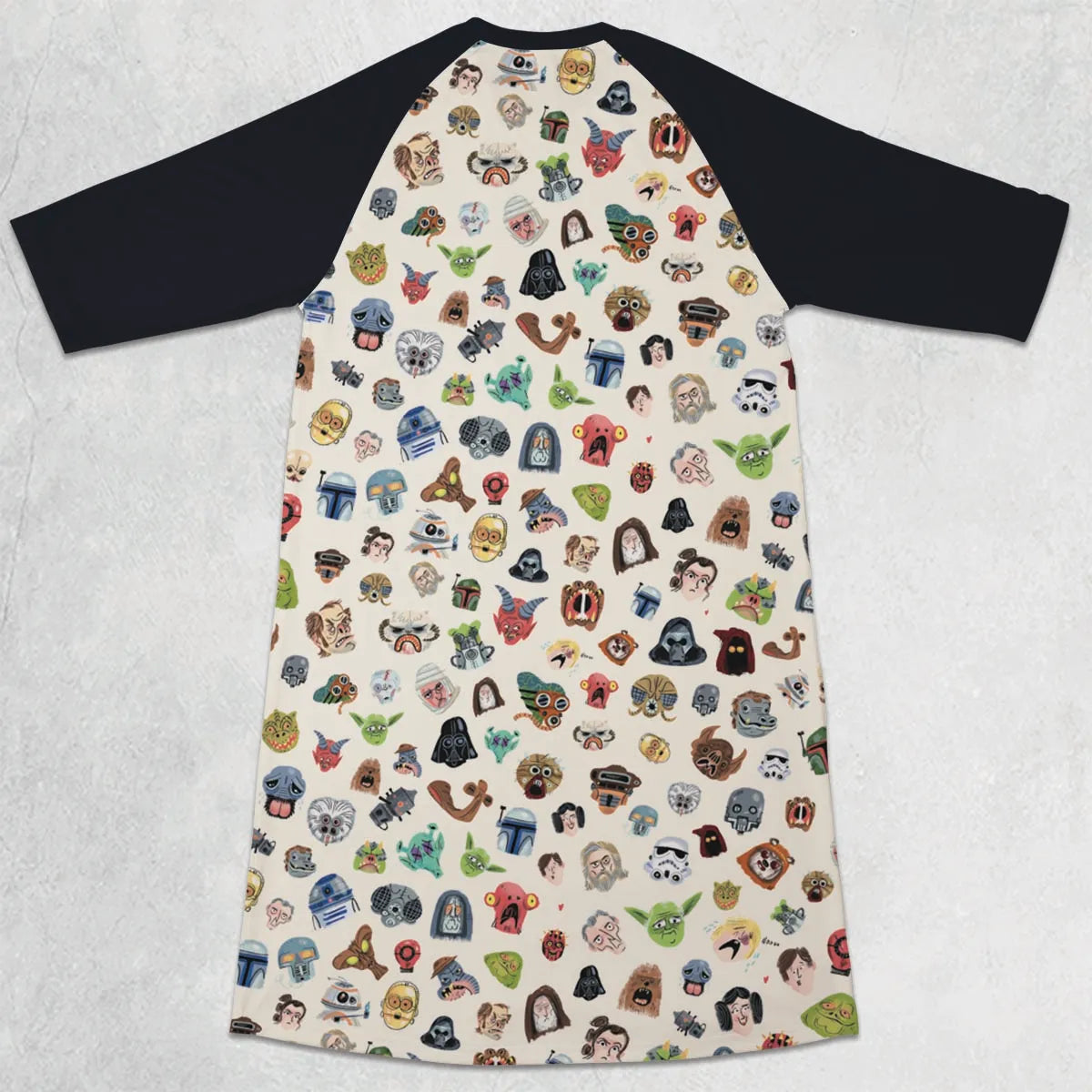 3/4 Sleeve Raglan Dress - 1FAT3PGC