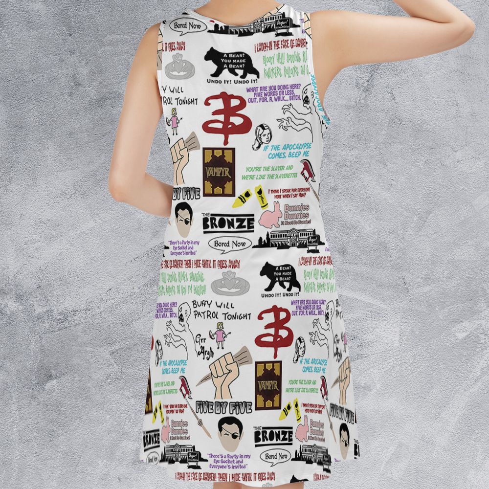 Sleeveless Dress - HWLKXFAB -  - 2