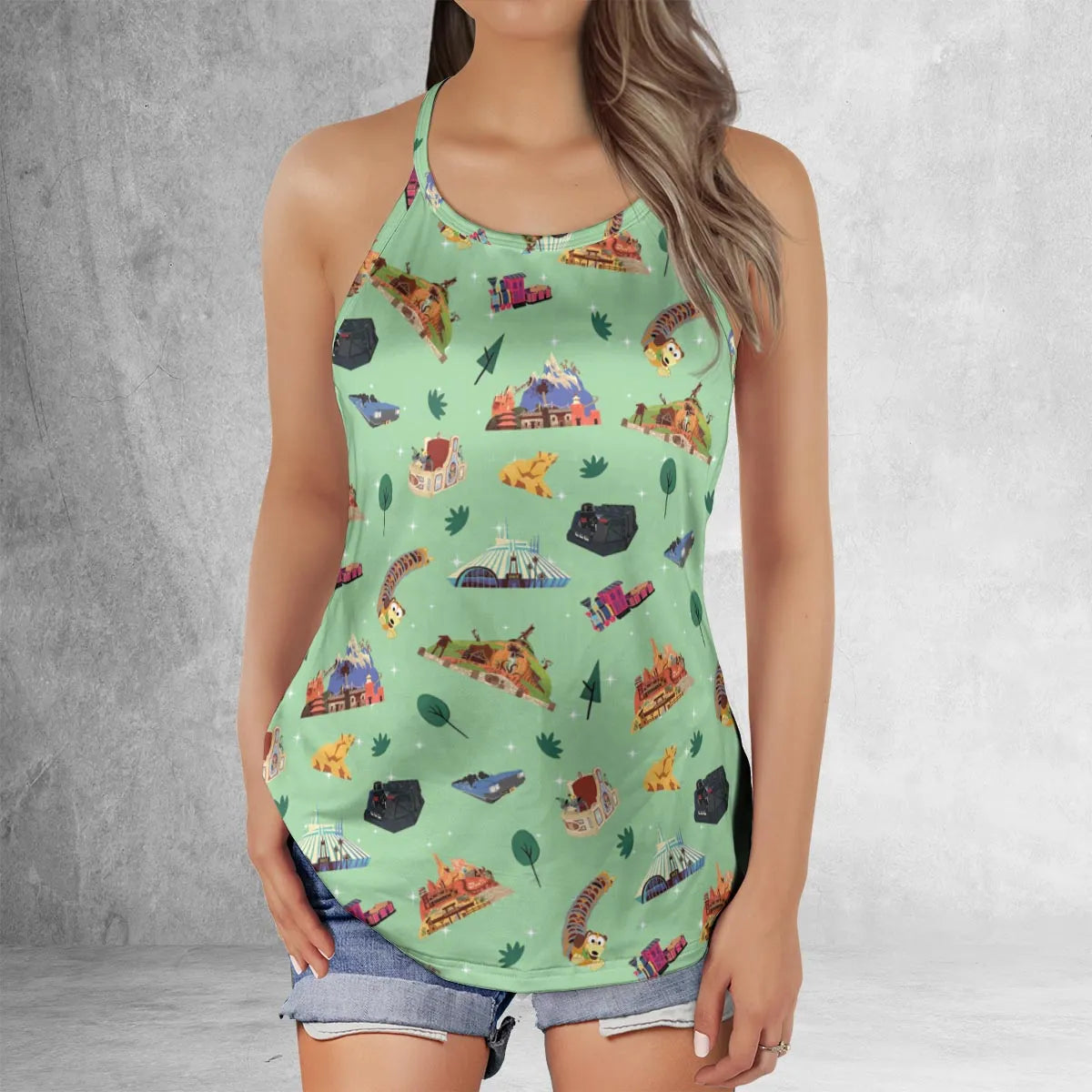 Criss Cross Tank Top - NJX1TZKE
