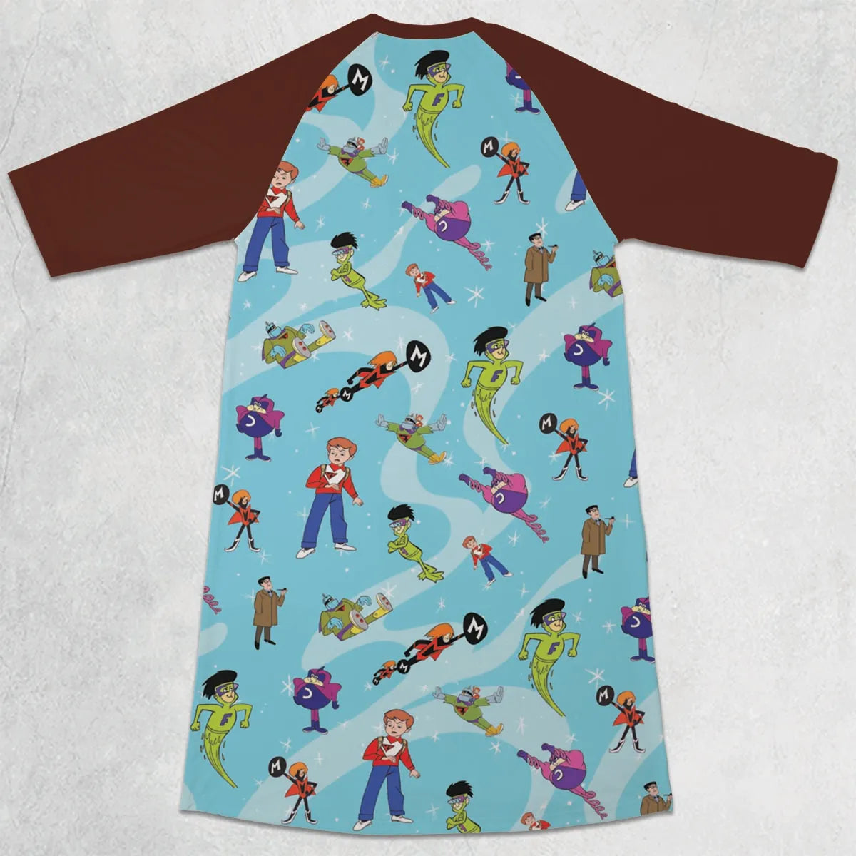 3/4 Sleeve Raglan Dress - 53Y58U7D