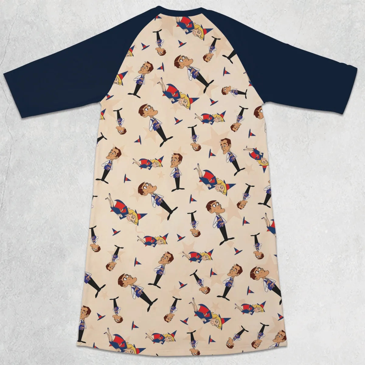 3/4 Sleeve Raglan Dress - SGBSLBFK