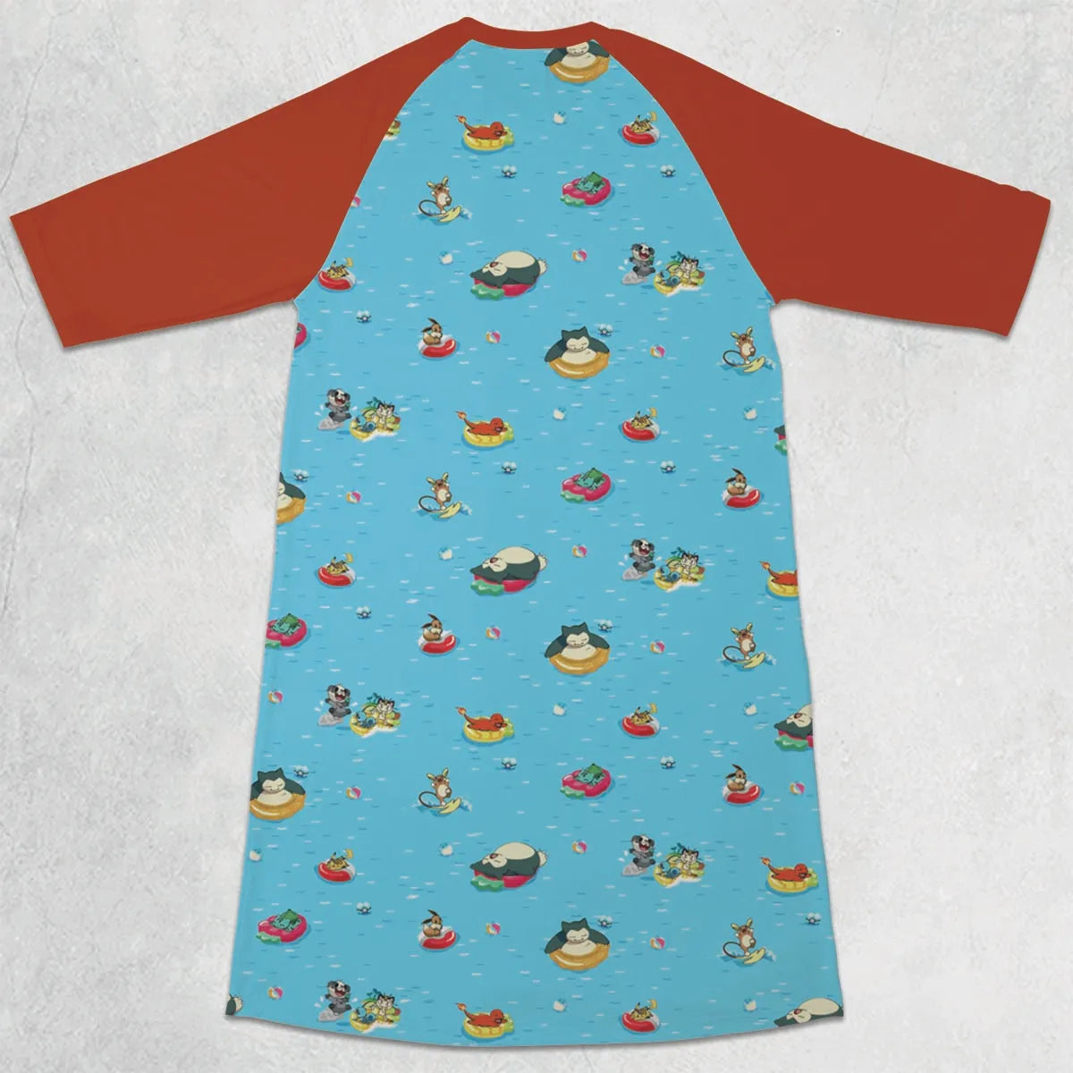 3/4 Sleeve Raglan Dress - Q2NDBEZ2