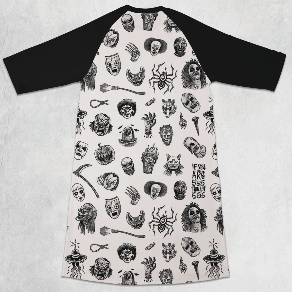 3/4 Sleeve Raglan Dress - F5WD1YF7