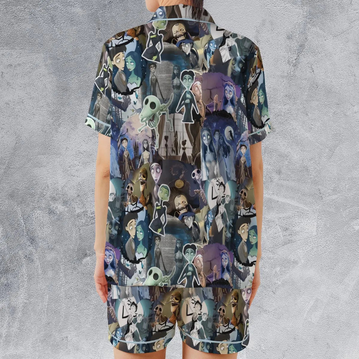 Satin Short-Sleeve Pajamas Set - 9VZYWCDN