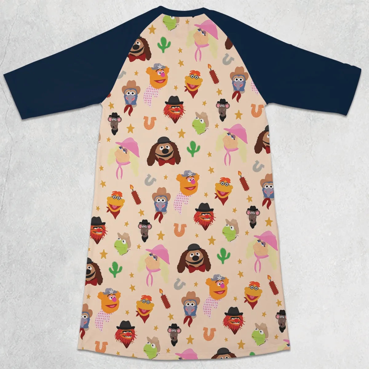 3/4 Sleeve Raglan Dress - QXVJJ143