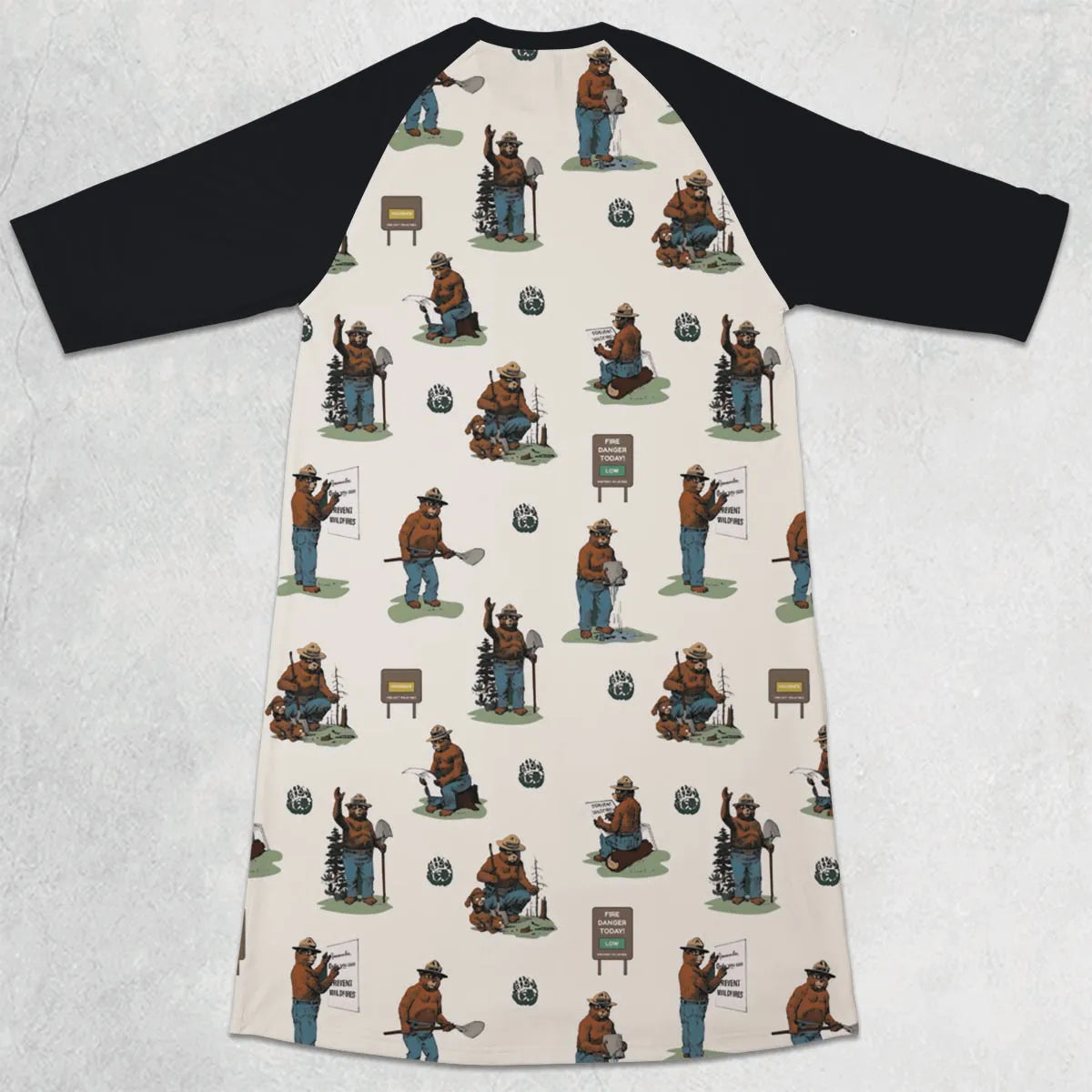 3/4 Sleeve Raglan Dress - 49BG4NJQ