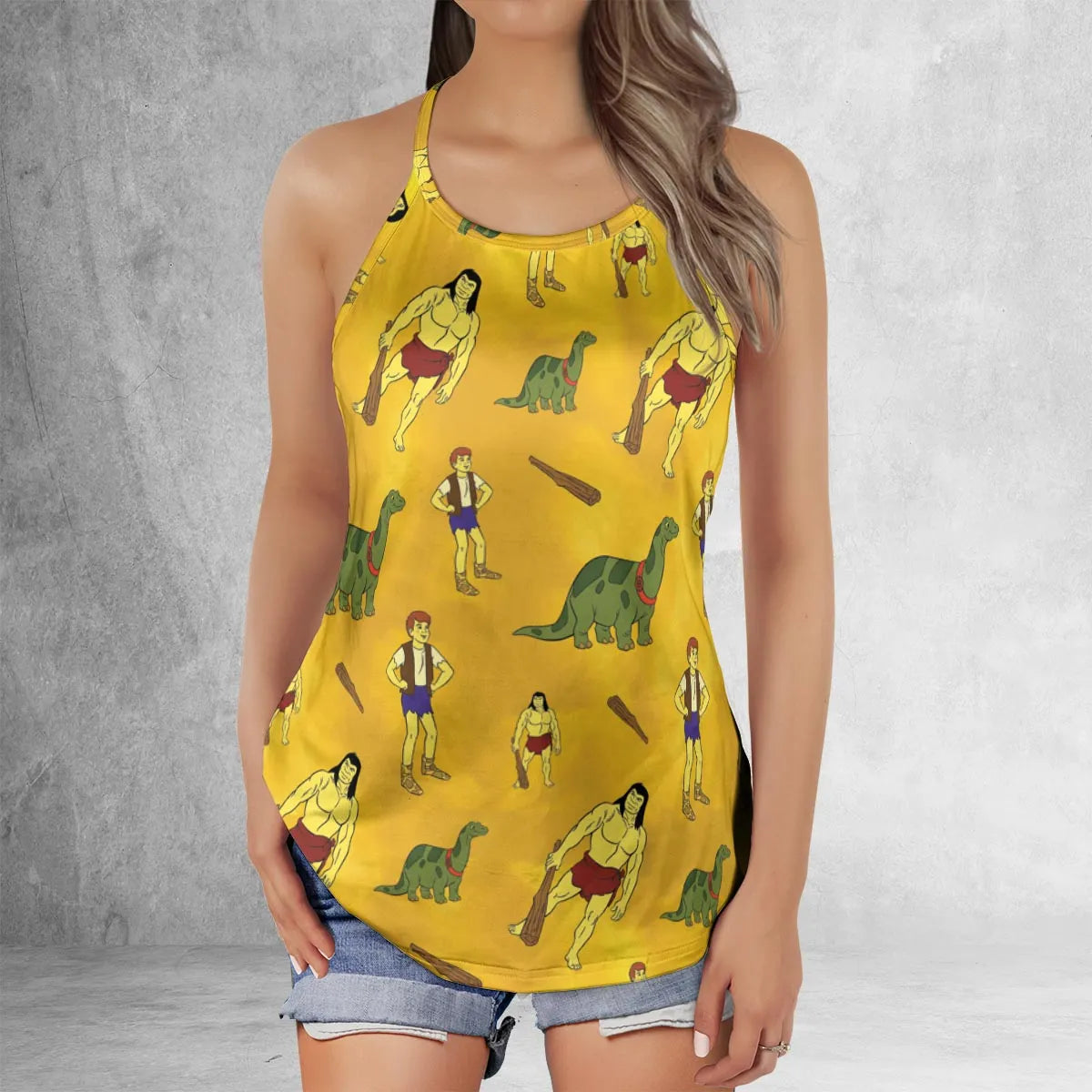 Criss Cross Tank Top - E5ZUYB8M