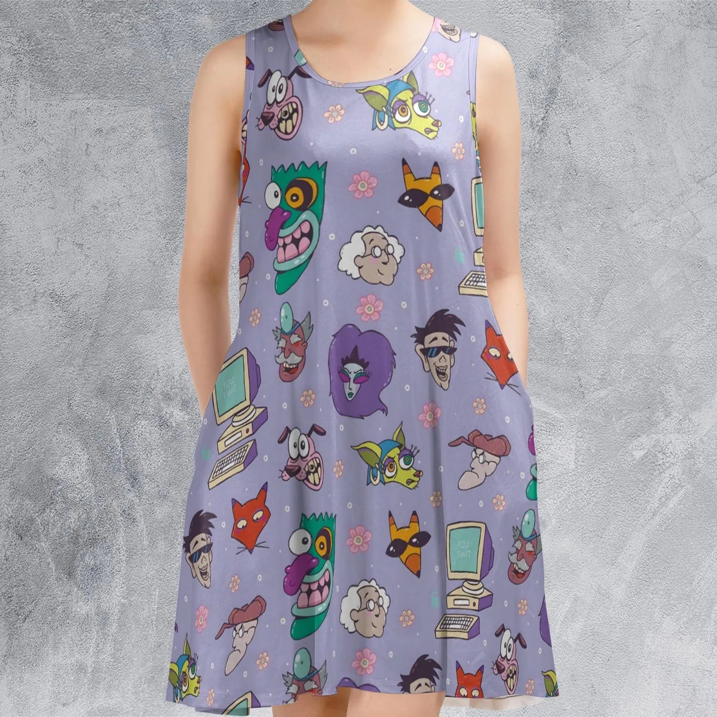 Sleeveless Dress - 58SRBVRD