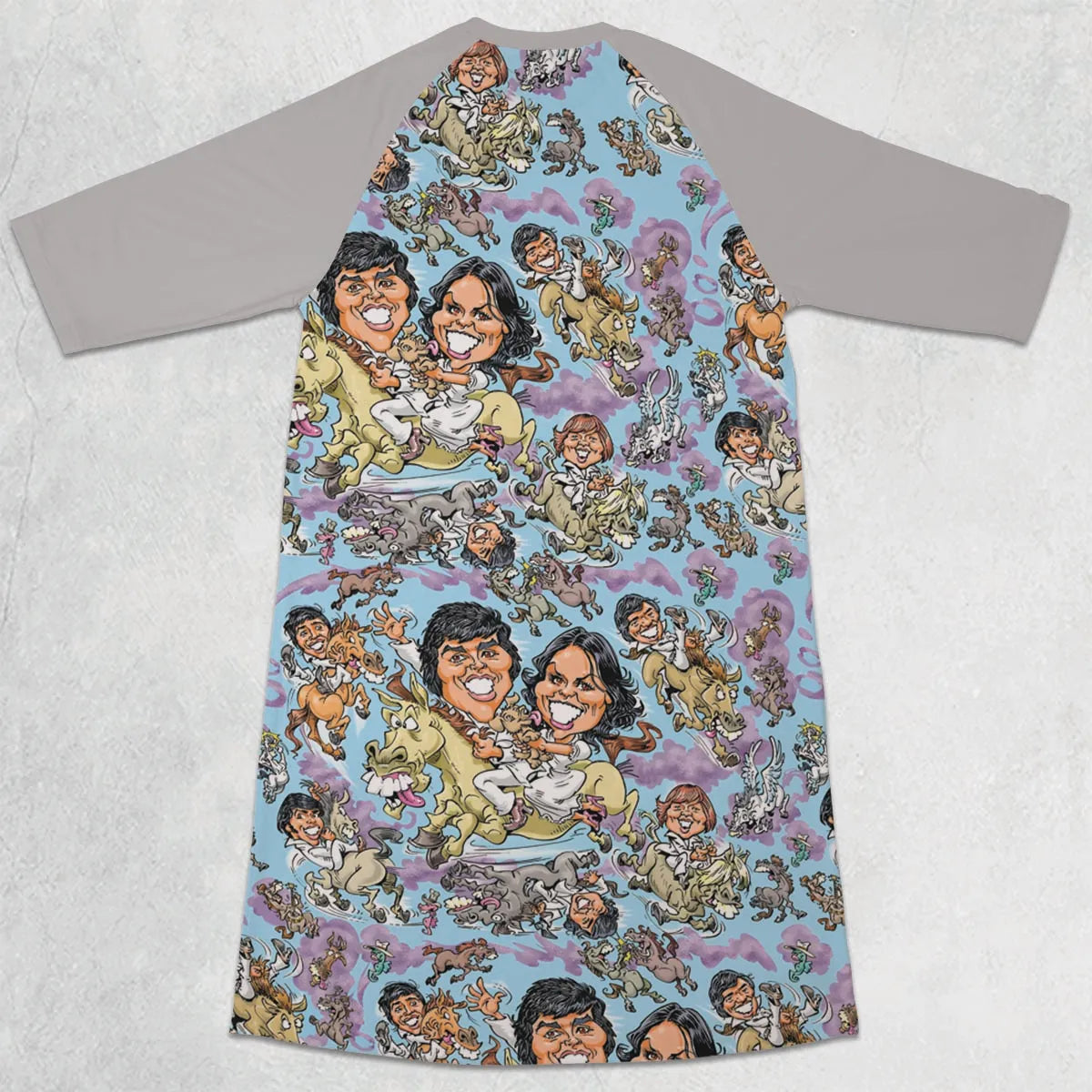 3/4 Sleeve Raglan Dress - BYQ2AHRW