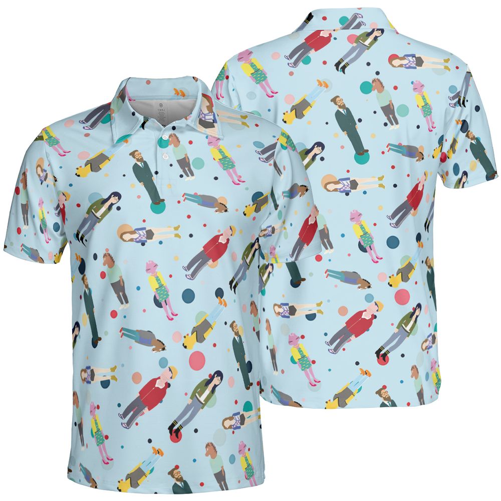 AOP Men/Women Polo Shirt - ASSCUXGR -  - 2