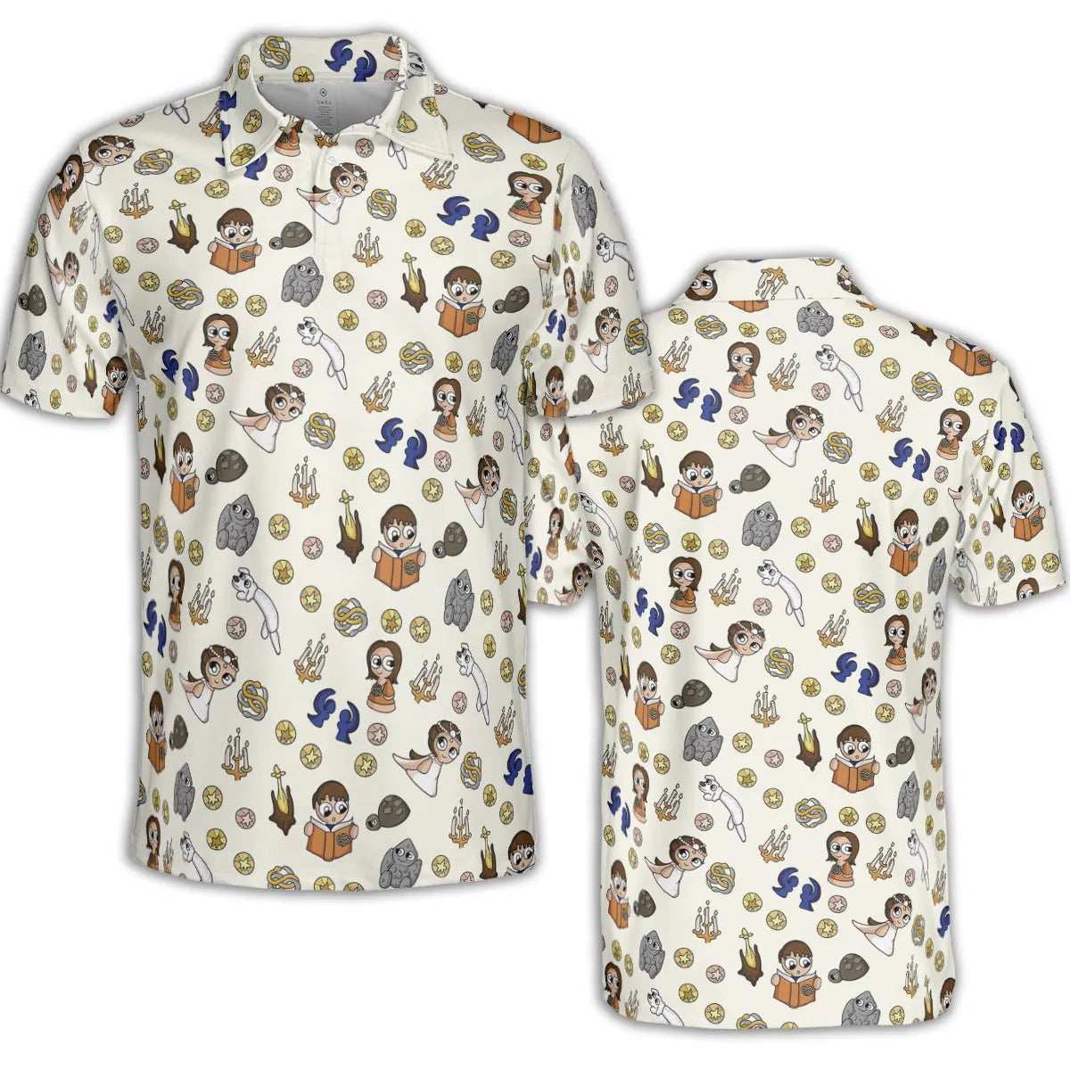 AOP Men/Women Polo Shirt - HYK7FM3Y