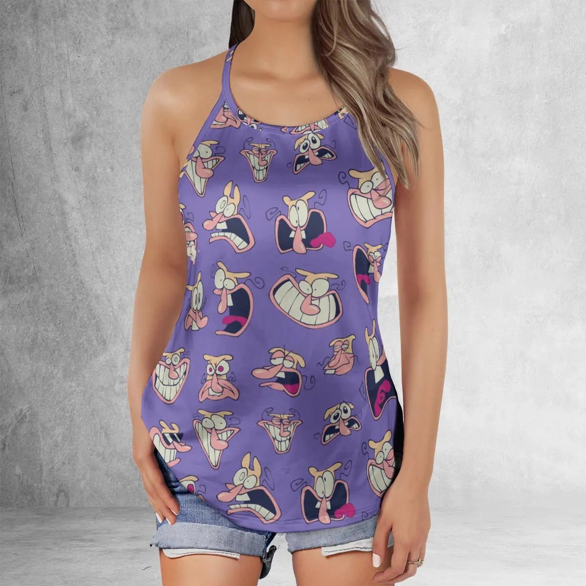 Criss Cross Tank Top - R51U4SM6