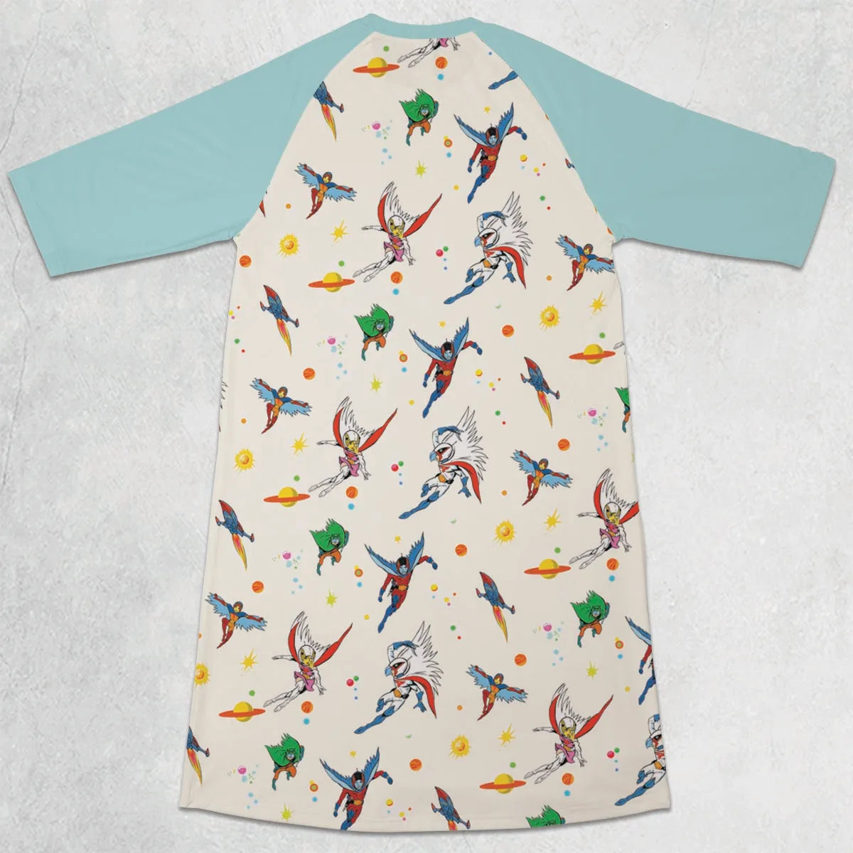 3/4 Sleeve Raglan Dress - DKSZH2B1