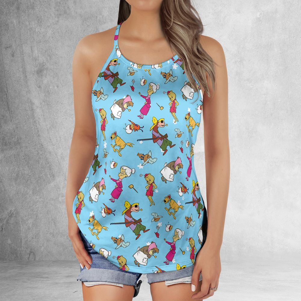 Criss Cross Tank Top - WHTKWDRK -  - 2