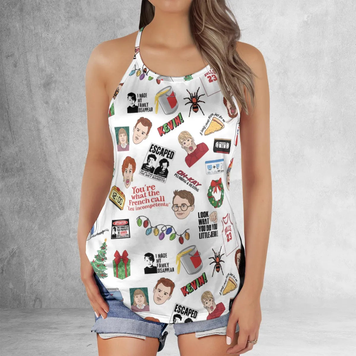 Criss Cross Tank Top - FKJNXP2U