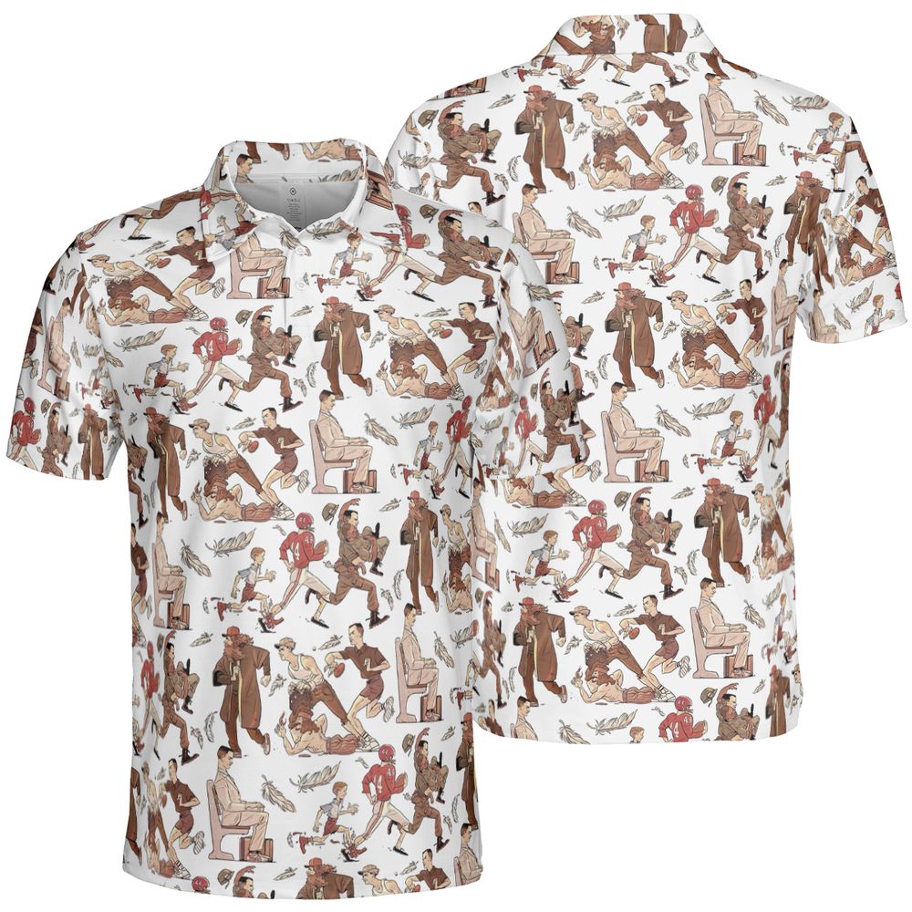 AOP Men/Women Polo Shirt - KPJT1VTP -  - 2
