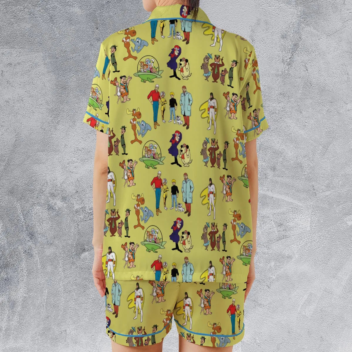 Satin Short-Sleeve Pajamas Set - 146MHYVA