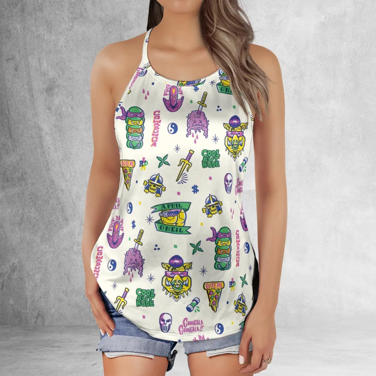 Criss Cross Tank Top - YAGWGBAD